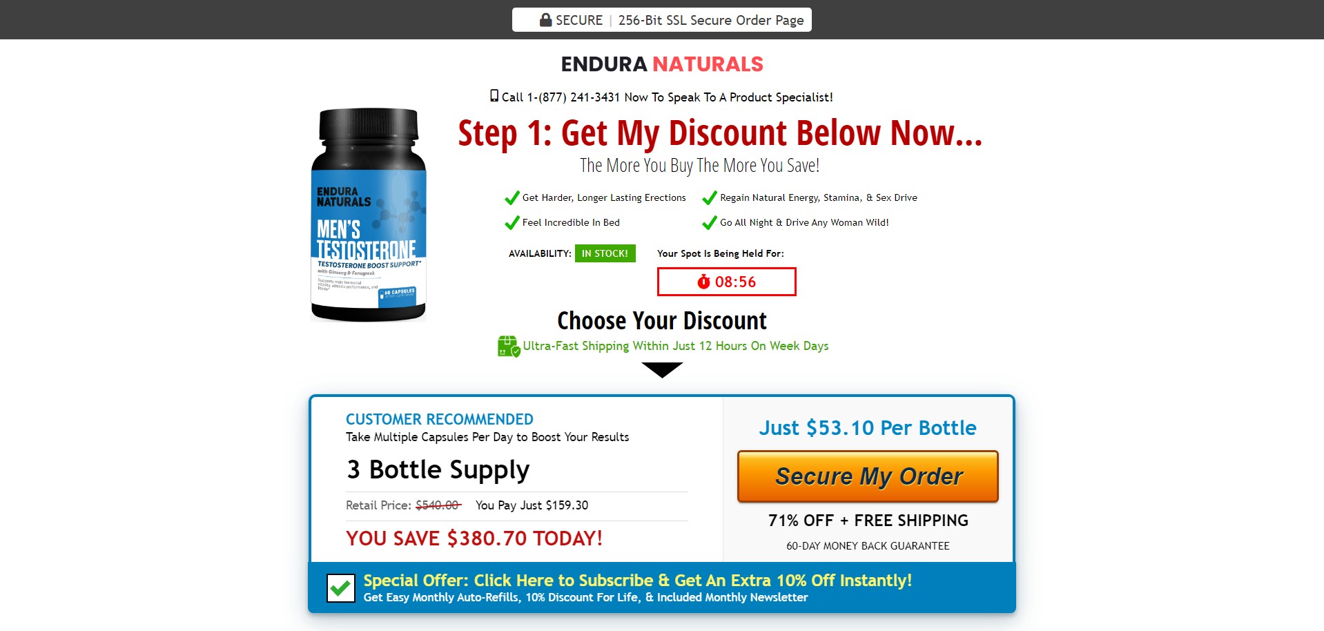 Endura Naturals Men's Testosterone termék